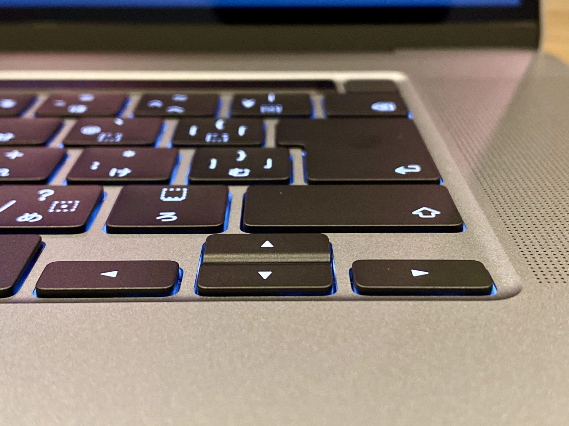 MacBook Pro 16 2019のキーボード