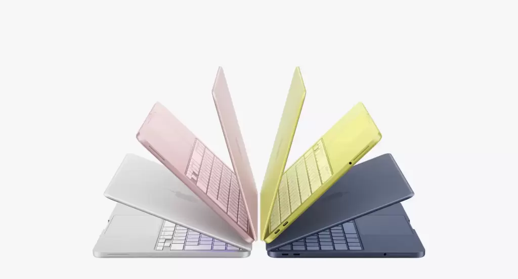 4カラーのMacBook Neo
