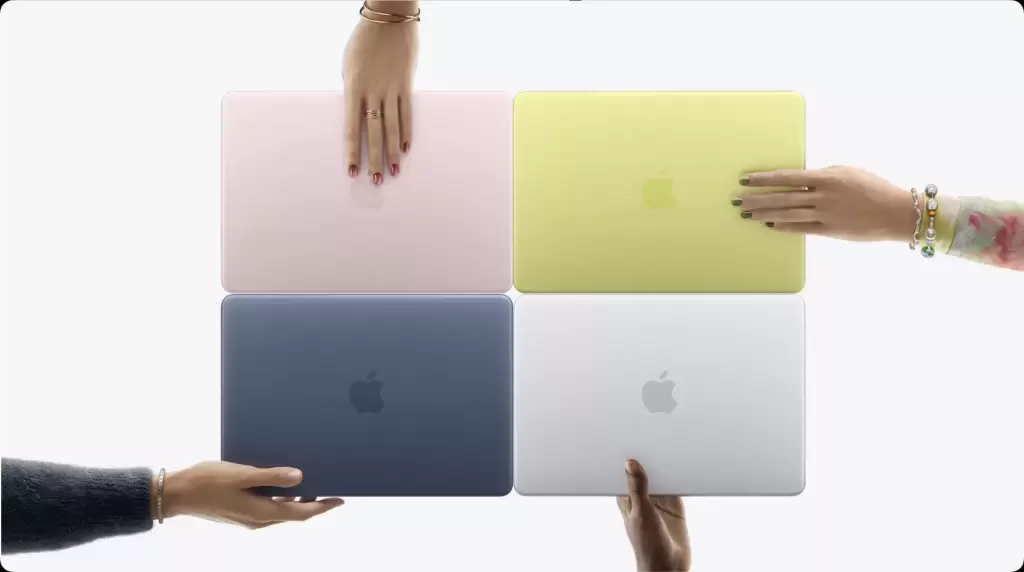 4カラーのMacBook Neo